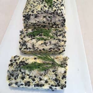 Terrine de poisson aux oeufs de hareng